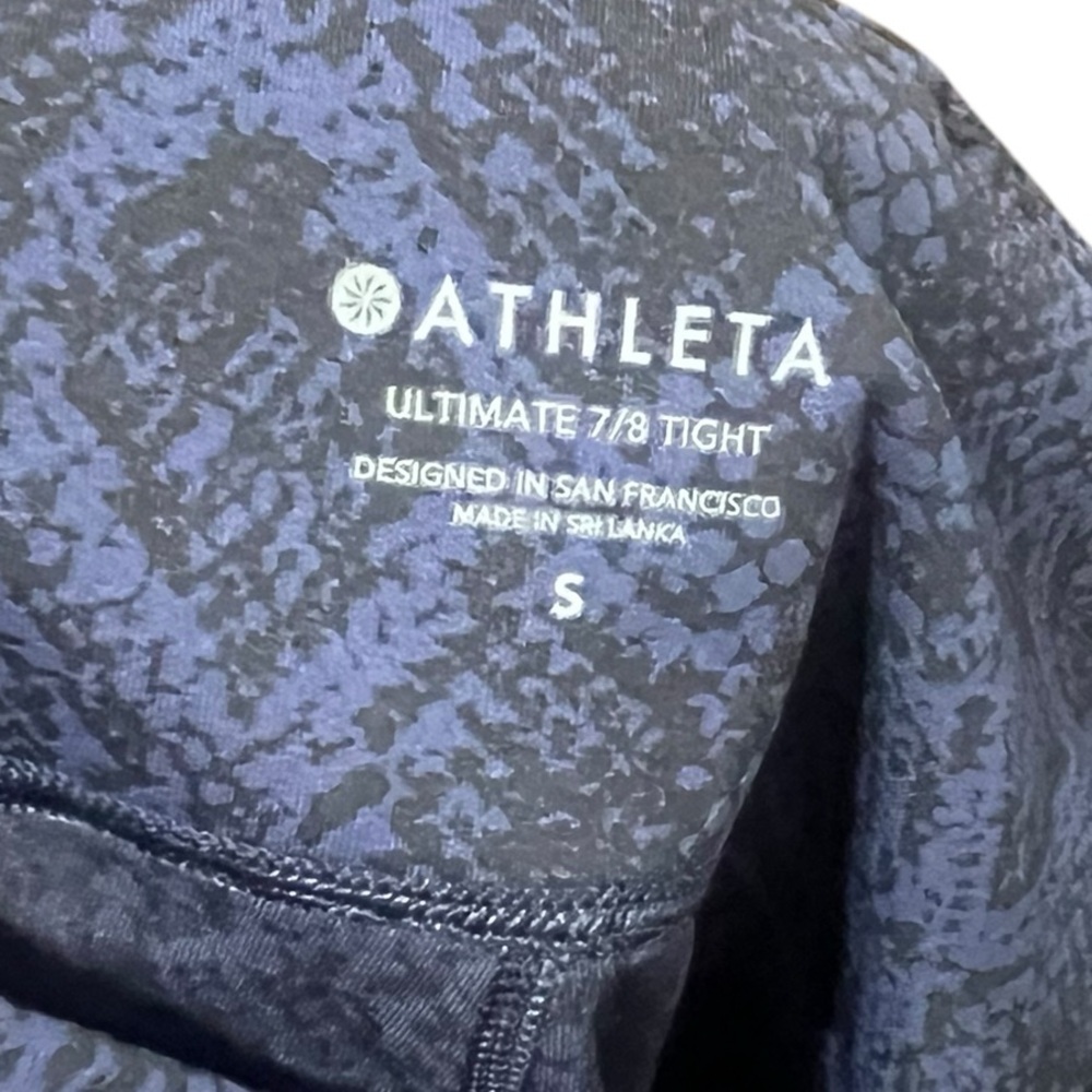 Athleta‎ Ultimate Stash Pocket Snake 7/8 Leggings Size Small - Picture 10 of 11